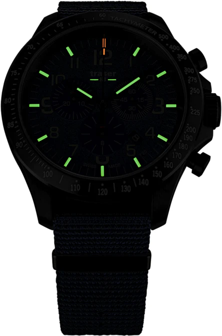Traser H3 P67 Officer Pro Chronograph Blue Watch - Image 3