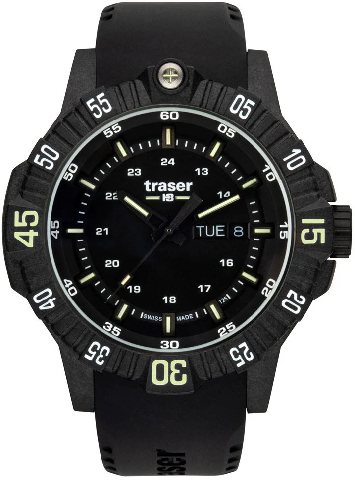 Traser H3 P99 Q Black Rubber Watch