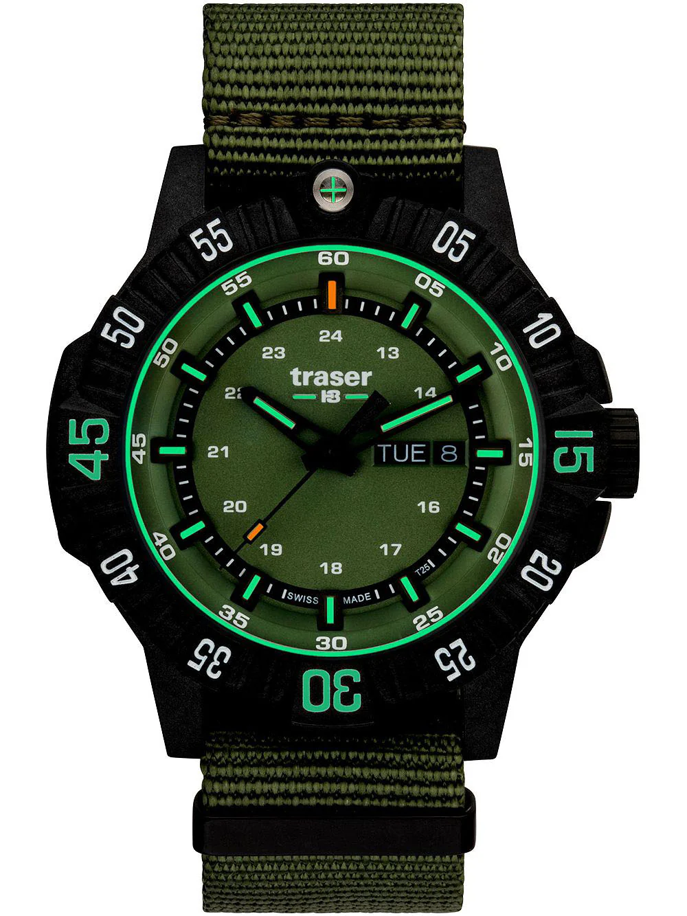 Traser H3 P99 Q Green Nato Watch