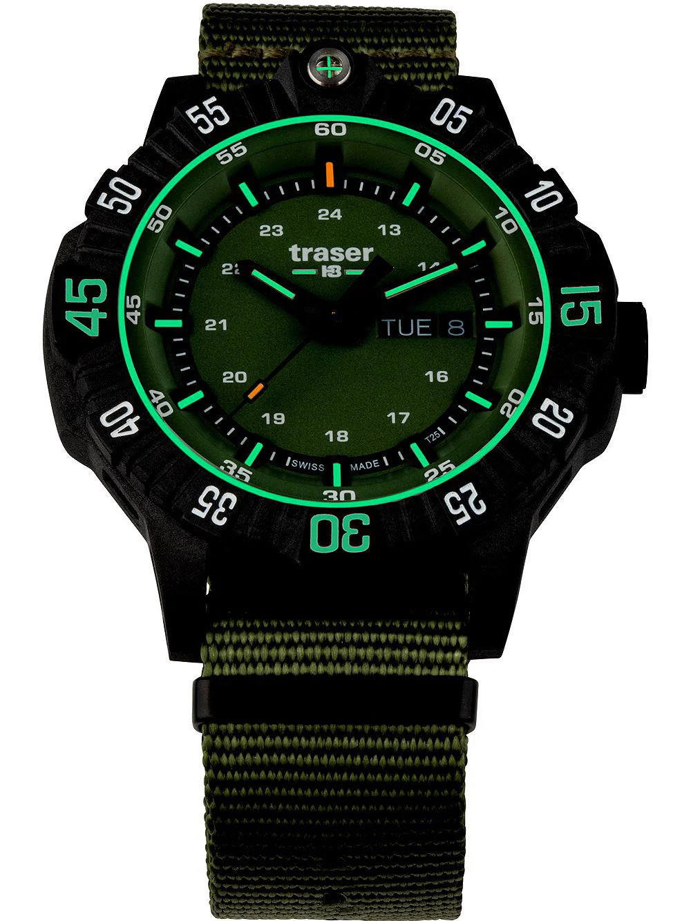 Traser H3 P99 Q Green Nato Watch - Image 4