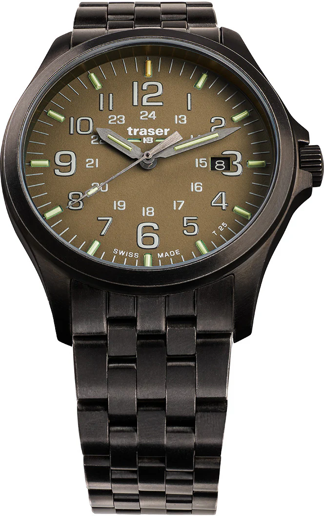Traser H3 Watches Active Lifestyle P67 Officer Pro GunMetal Khaki