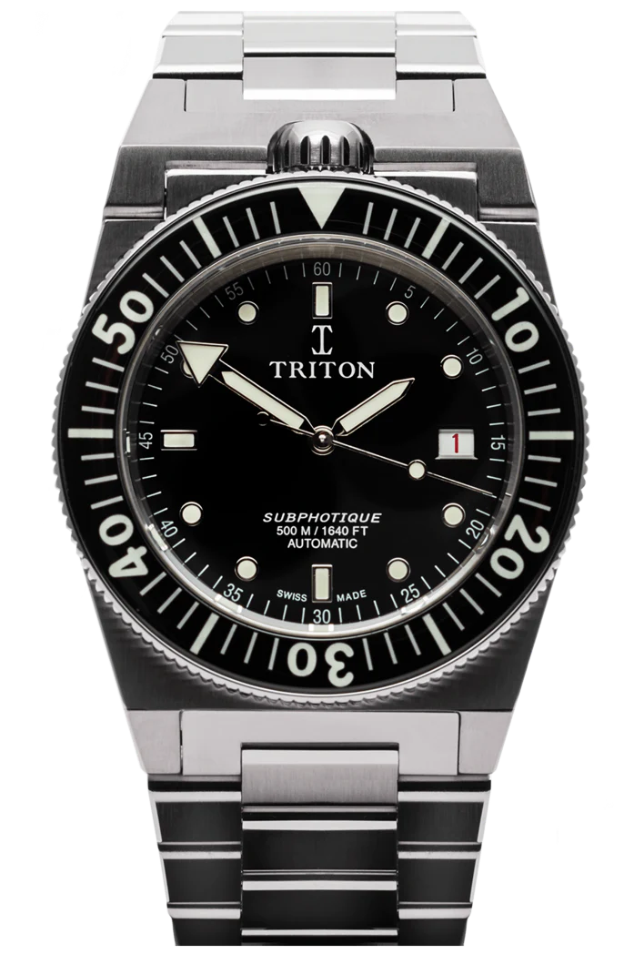 Triton Subphotique Classic Black TR-01 Watch