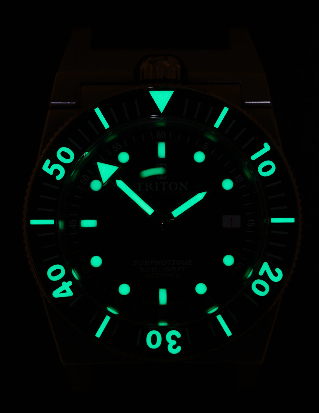 Triton Subphotique Classic Black TR-01 Watch - Image 2