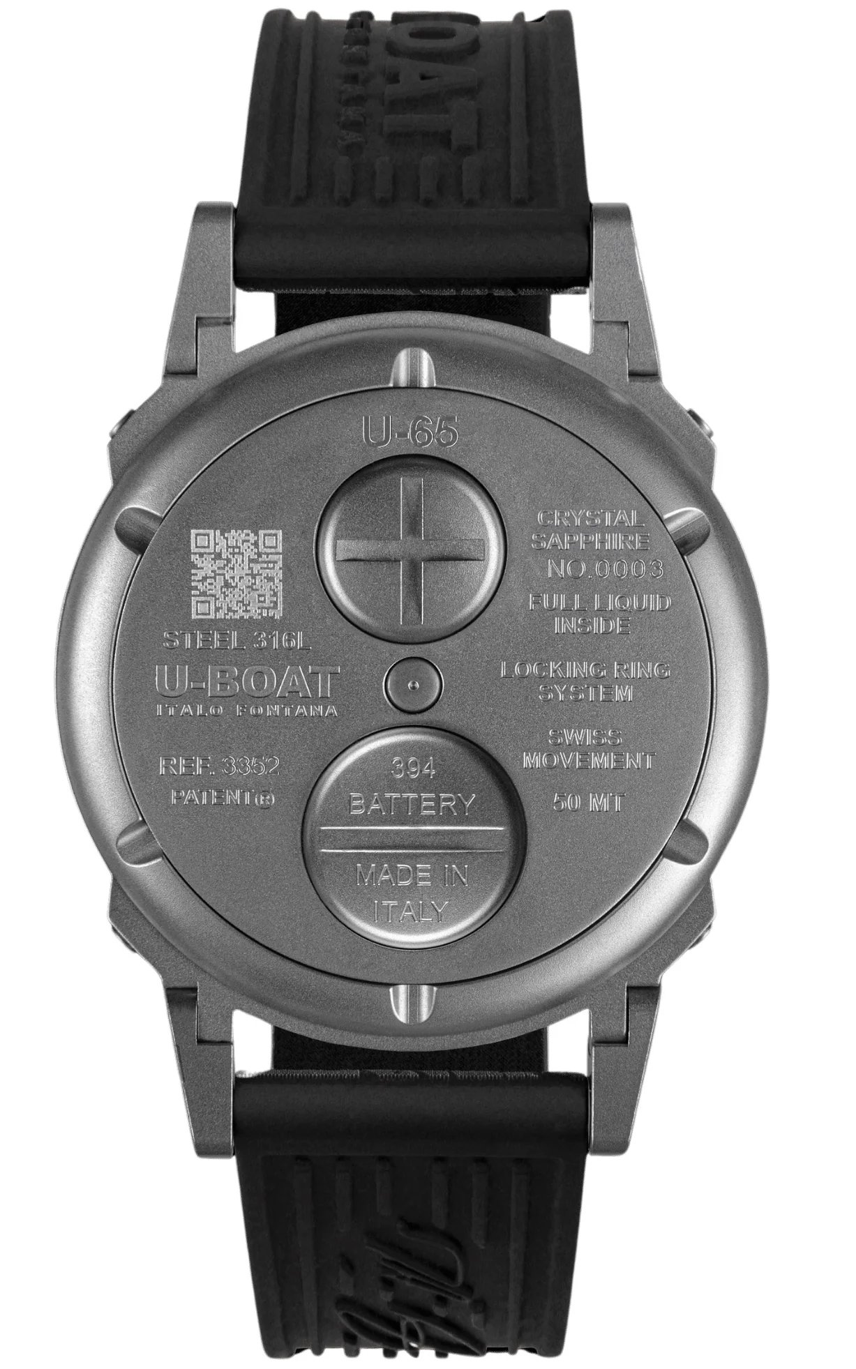 U-Boat U-65 SS Turquoise 44mm Watch - Image 2
