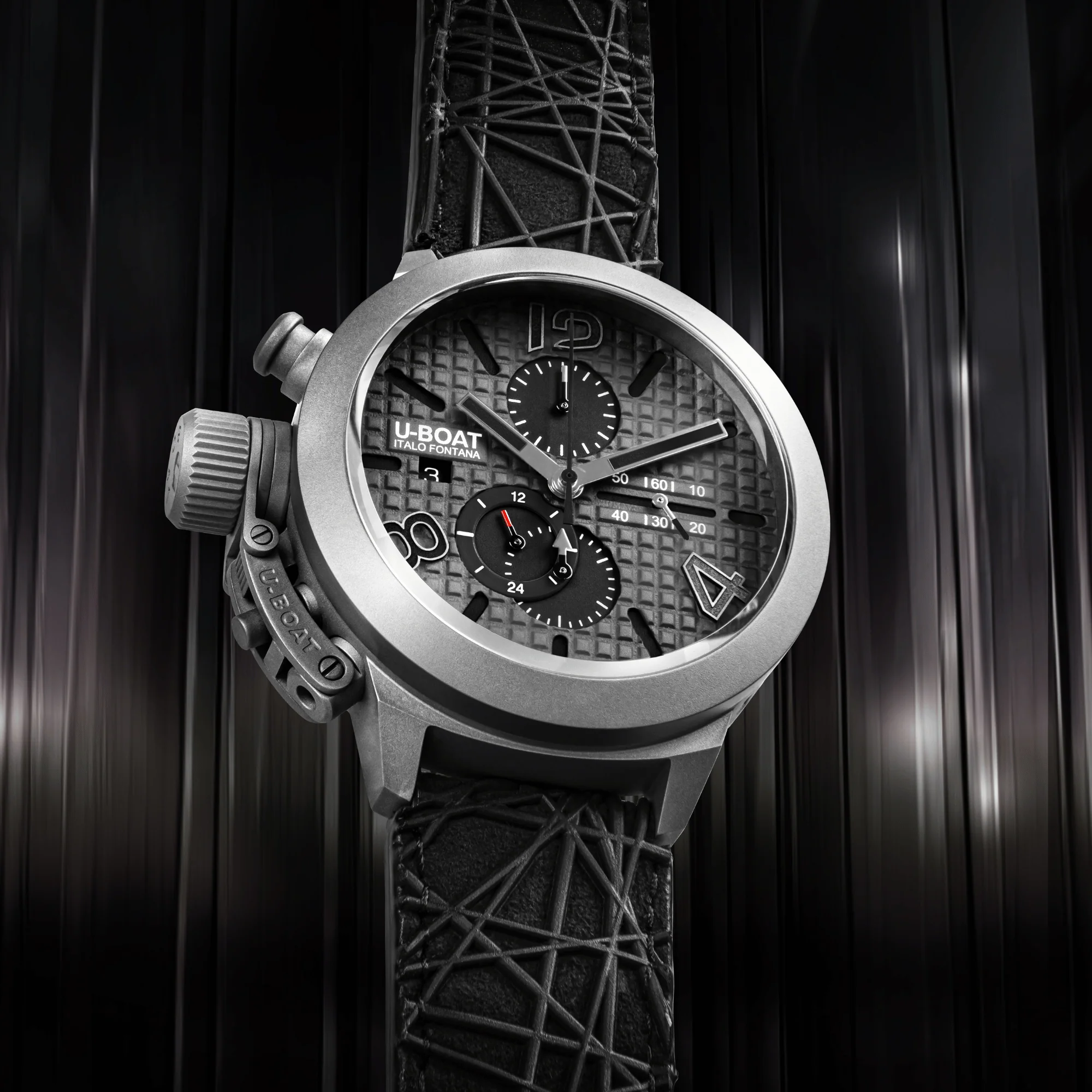 U-Boat Classico 45 Titanium Chronograph Tungsten Grey Limited Edition Watch - Image 4