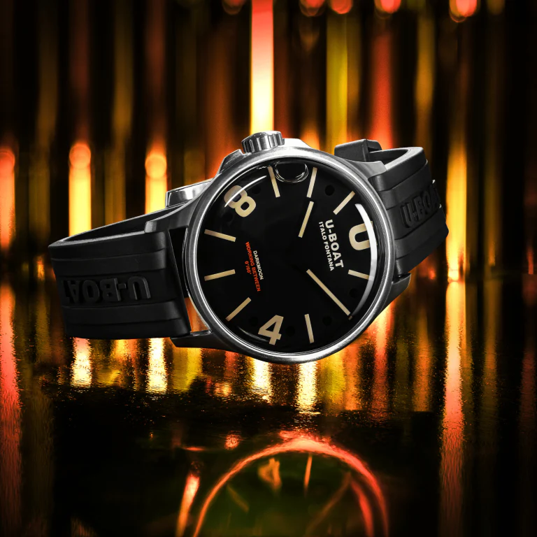 U-Boat Darkmoon Black SS Watch - Image 3