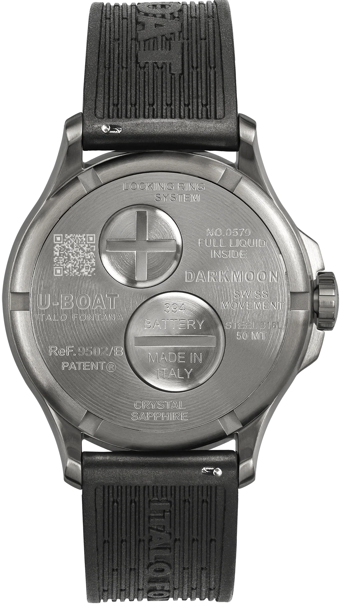 U-Boat Darkmoon 41.5mm Green SS Soleil Watch - Image 2