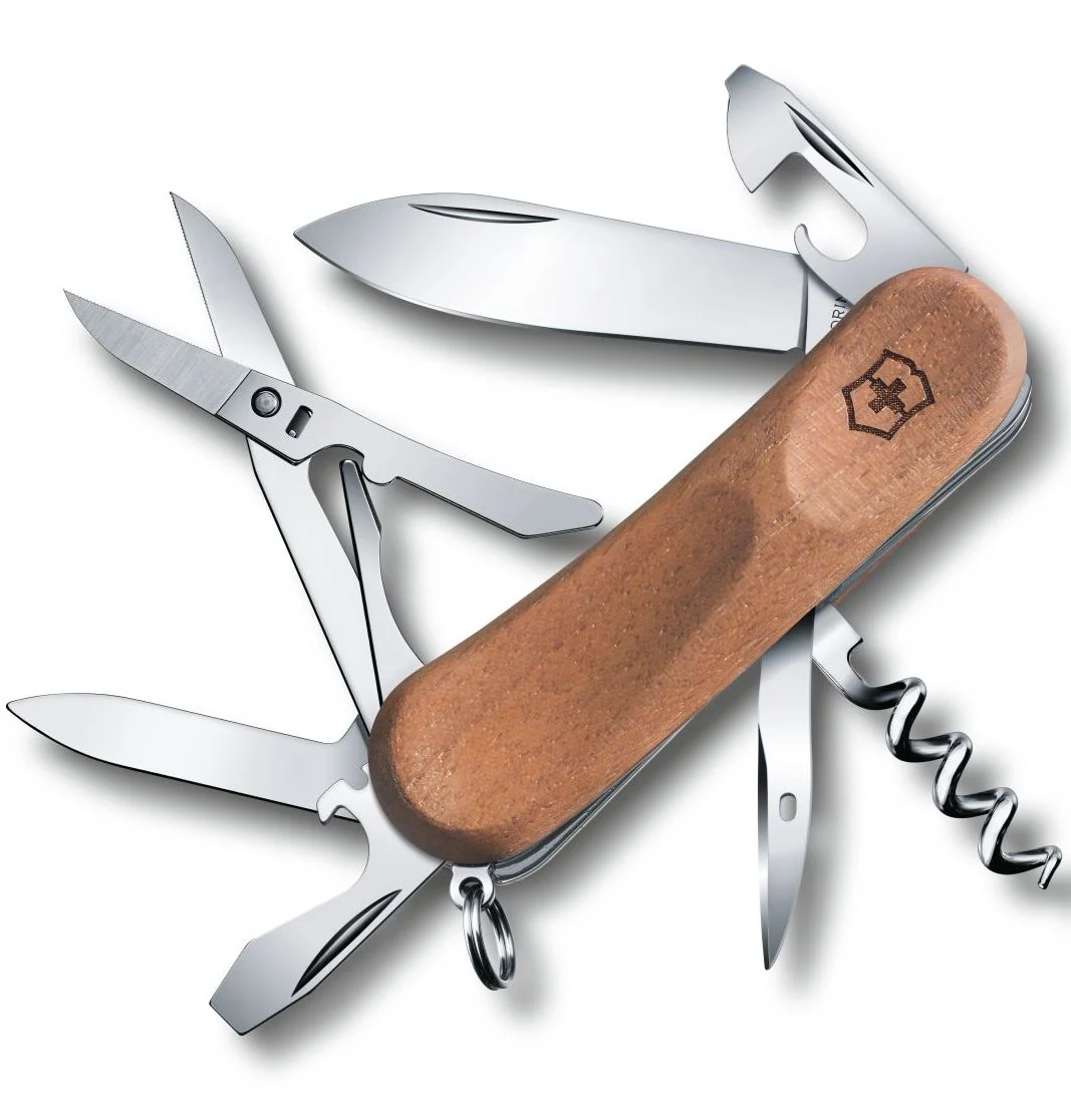 Victorinox Swiss Army Medium Pocket Knife Evowood 14 Walnut