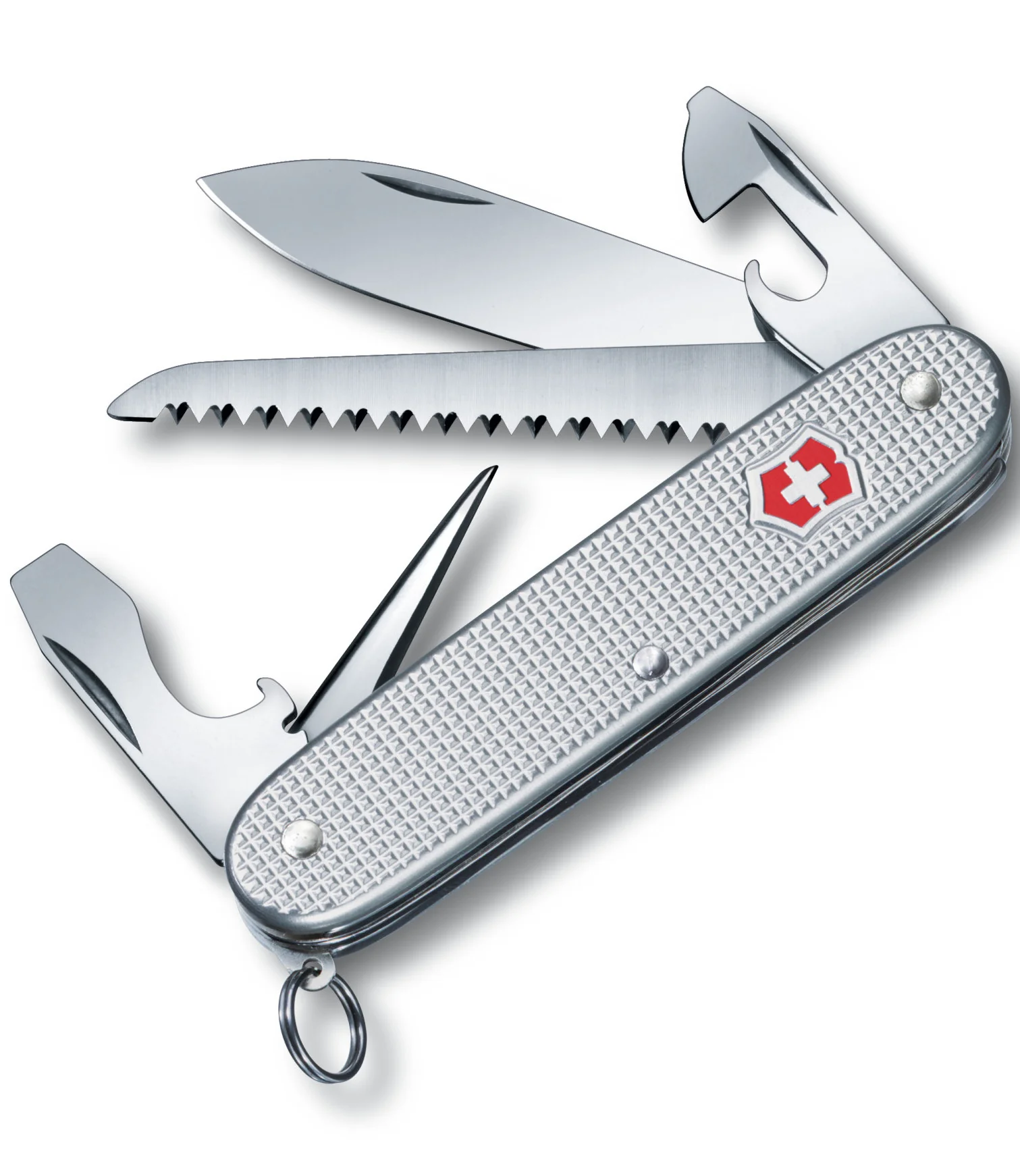 Victorinox Swiss Army Medium Pocket Knife Farmer Alox Ribbed