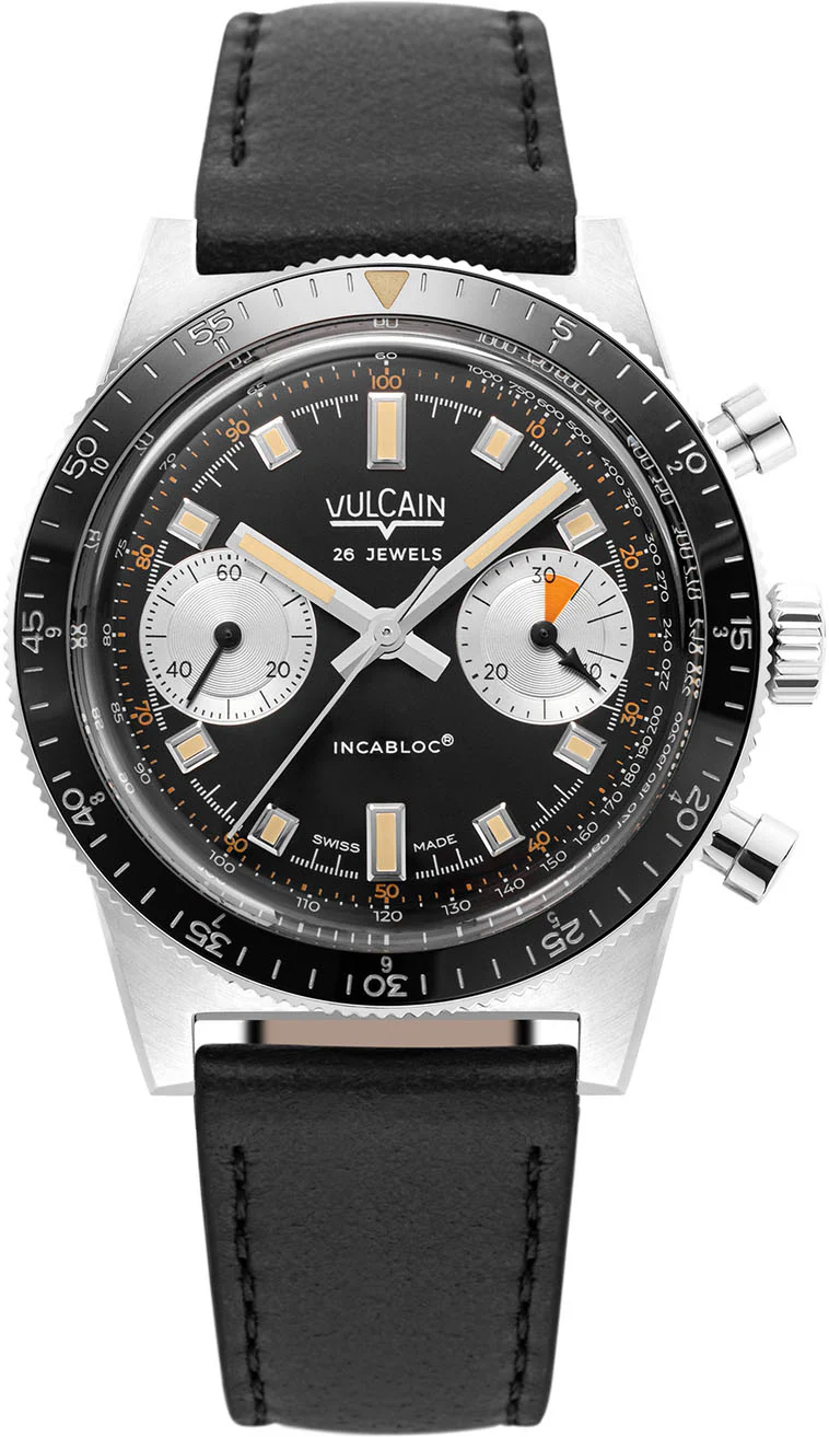 Vulcain Skindiver Chronograph Black Watch