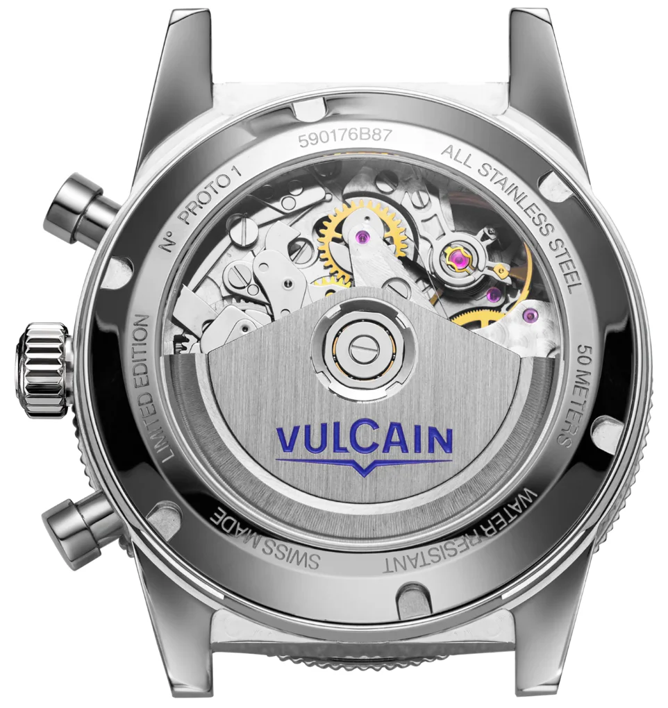 Vulcain Skindiver Chronograph Green Bracelet Limited Edition Watch - Image 3
