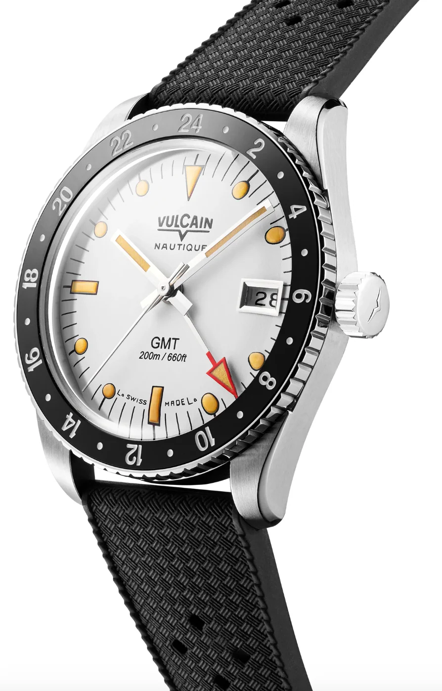 Vulcain Skindiver GMT Blanca Vintage Rubber Watch - Image 3