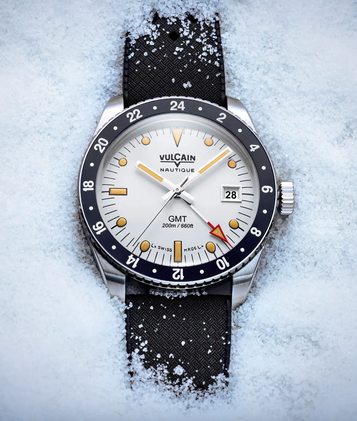 Vulcain Skindiver GMT Blanca Vintage Rubber Watch - Image 5