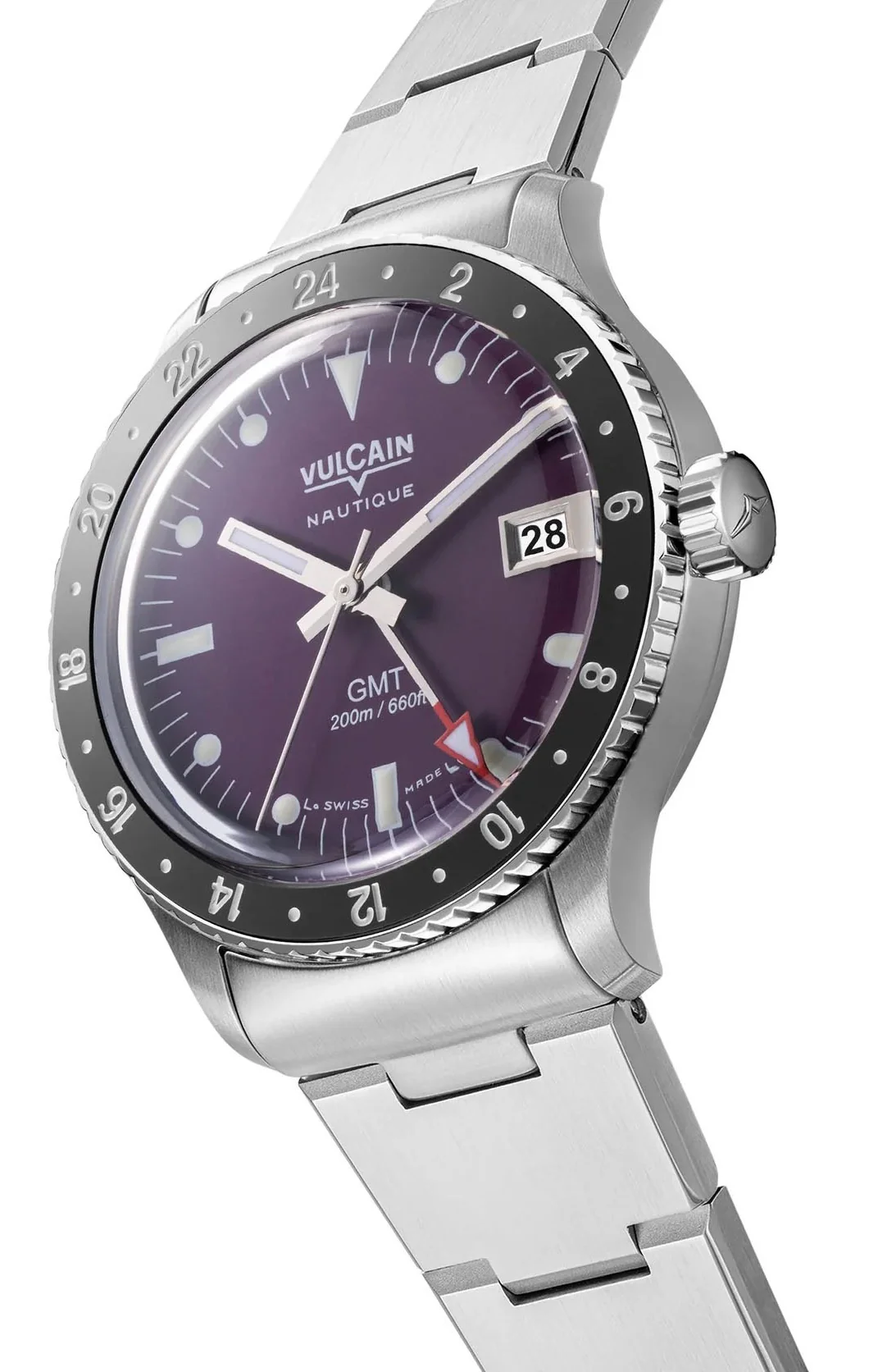 Vulcain Skindiver GMT Purple Bracelet Limited Edition Watch - Image 2