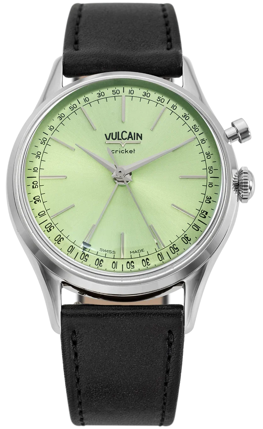 Vulcain Cricket President 36mm Pistachio Green Watch