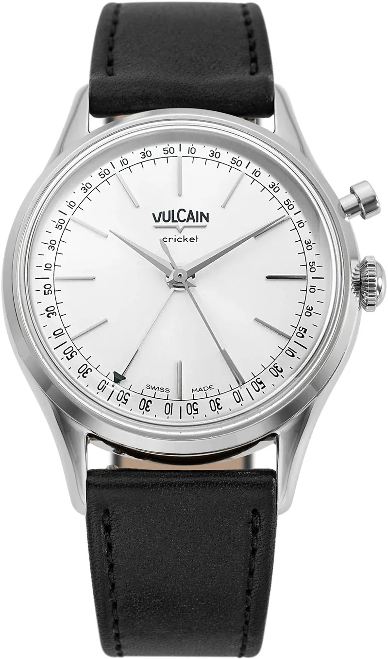 Vulcain Cricket President 36mm Silver Watch