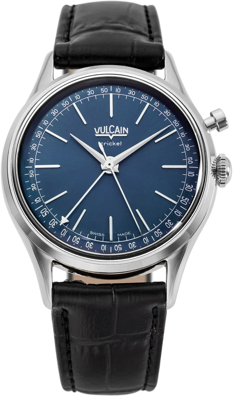 Vulcain Cricket President 39mm Blue Watch