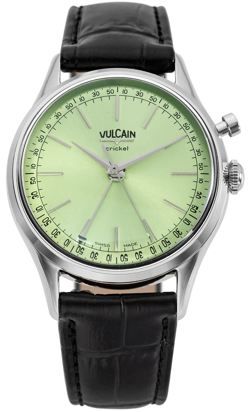 Vulcain Cricket President 39mm Pistachio Green Watch