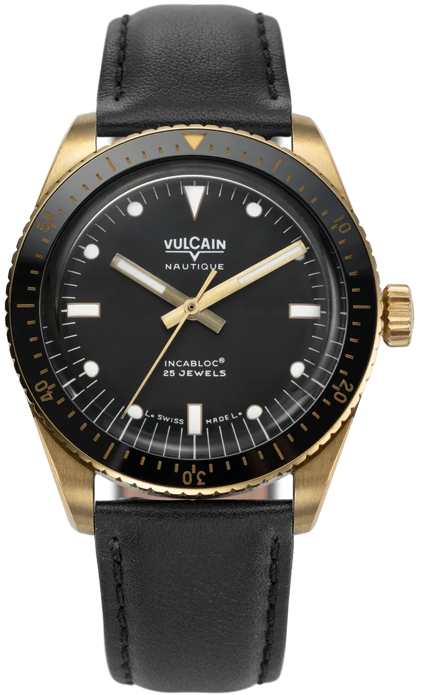 Vulcain Skindiver Nautique Bronze Black Watch