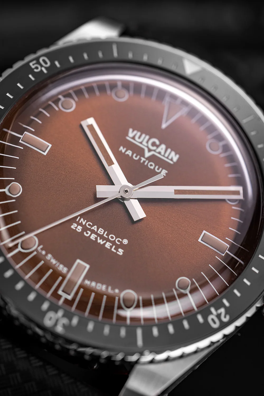 Vulcain Skindiver Nautique Brown Watch - Image 2