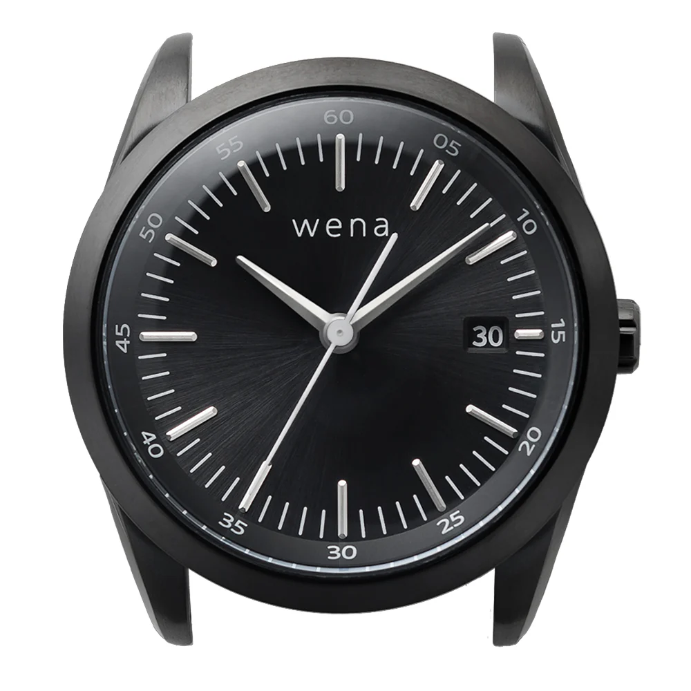 Wena By Sony Watch Head Solar Three Hands Black