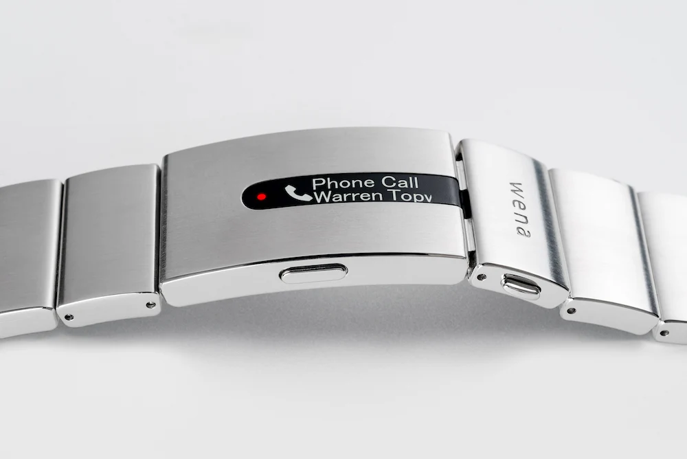 Wena Watch Wrist Pro With White Quartz Three Hands Face - Image 2