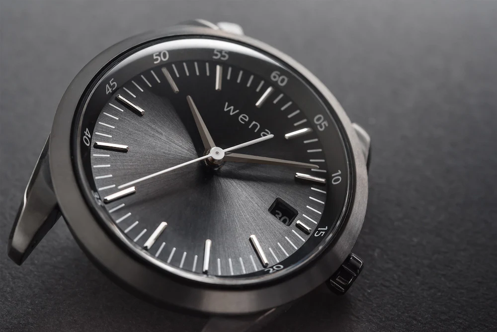 Wena Watch Wrist Active With Silver Solar Three Hands Face - Image 3