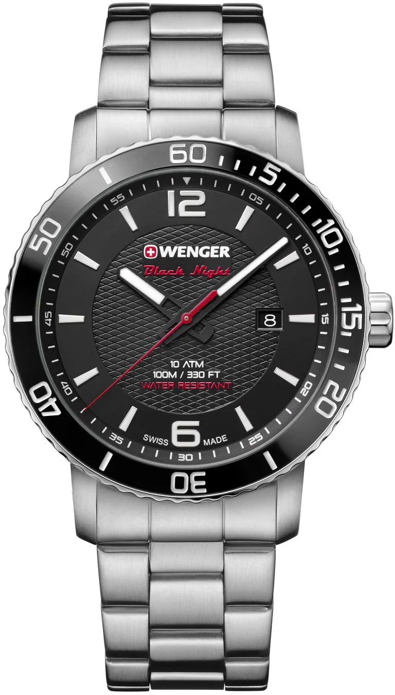 Wenger Watch Roadster Black Night Mens D