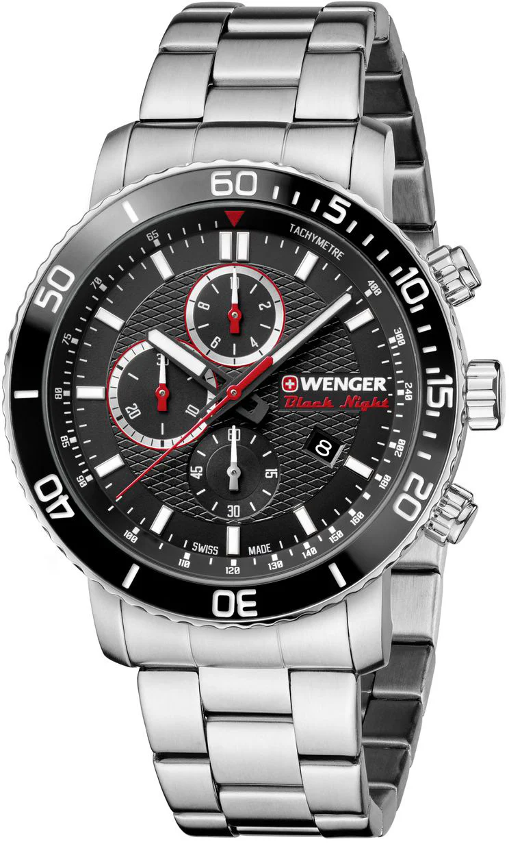 Wenger Watch Roadster Black Night Chrono Mens - Image 2