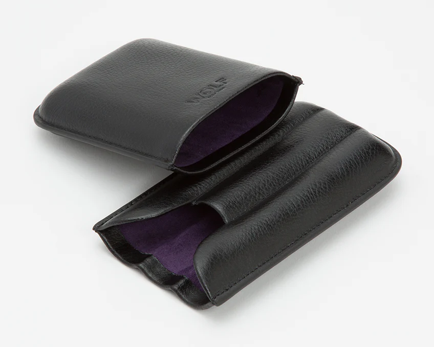 Wolf Cigar Case Blake 3 Piece Black Purple - Image 3