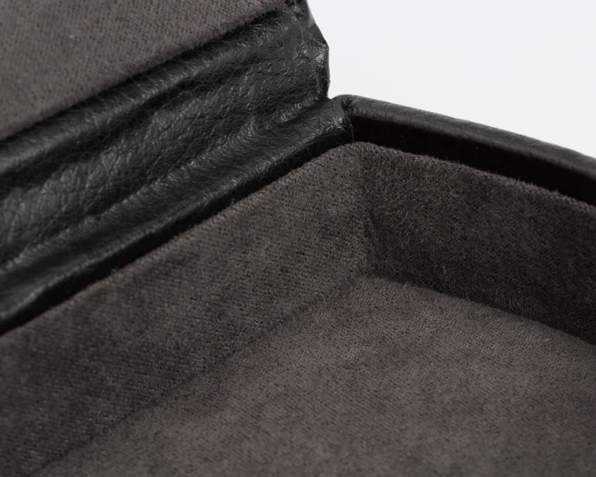 Wolf Cufflink Stud Case Blake Black Grey - Image 4