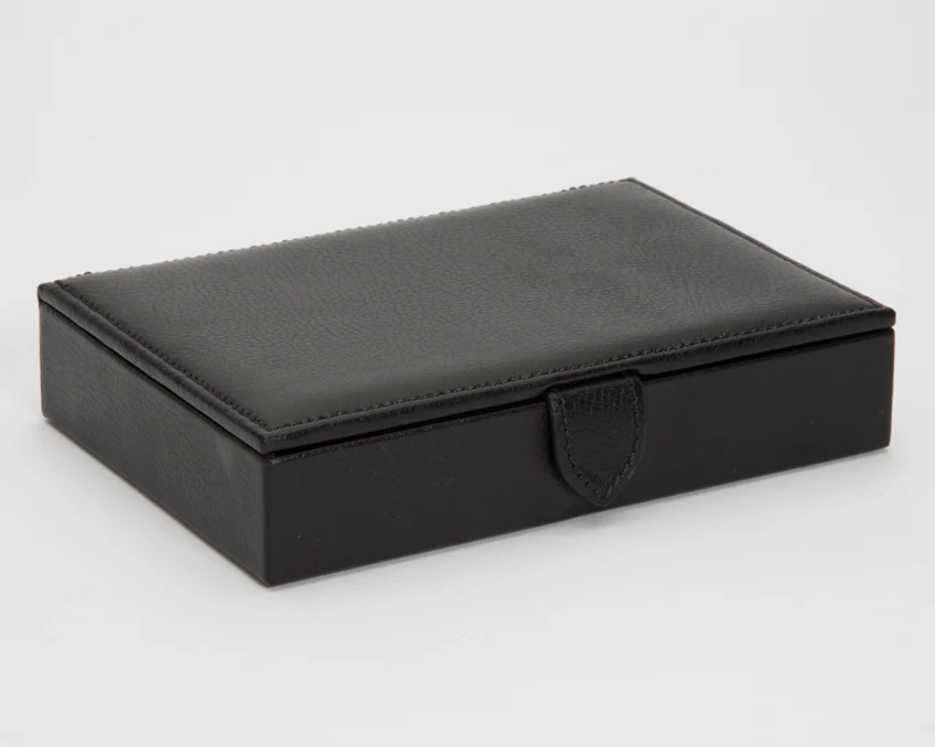 Wolf Cufflink Tie Box Blake Black Grey - Image 2