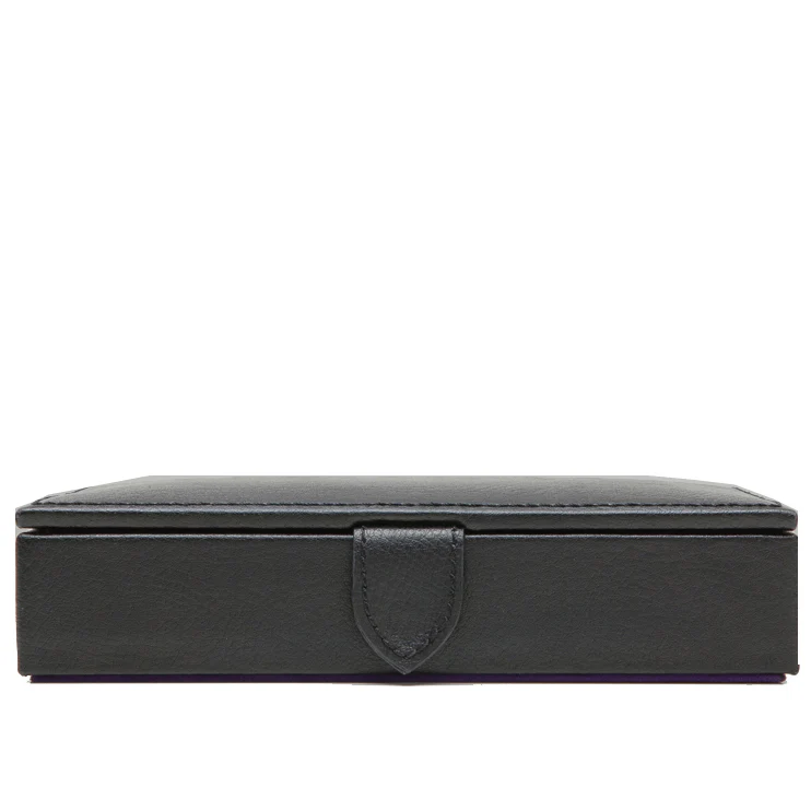 Wolf Cufflink Tie Box Blake Black Purple