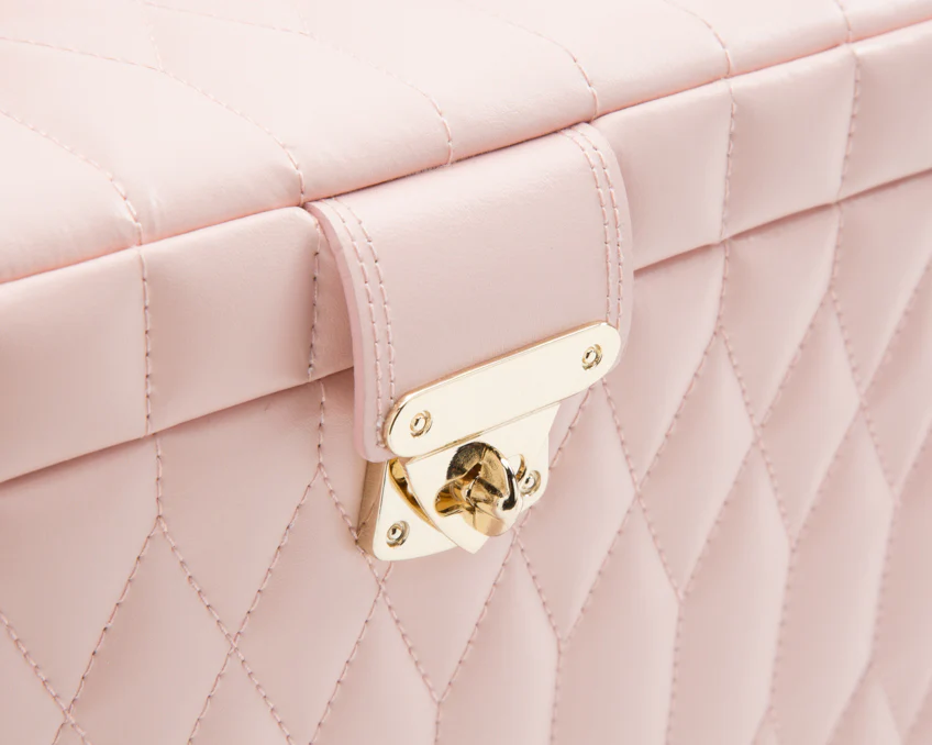 WOLF Jewellery Box Caroline Large Rose Quartz - Image 4