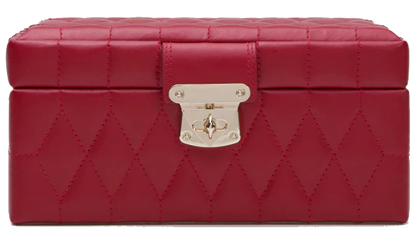 Wolf Jewellery Box Caroline Small Red - Image 2