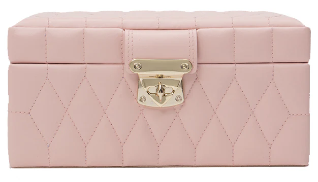 Wolf Jewellery Box Caroline Small Rose Quartz - Image 2