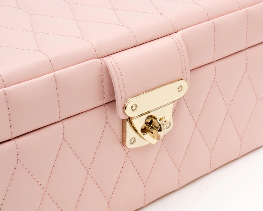 Wolf Jewellery Box Caroline Small Rose Quartz - Image 4