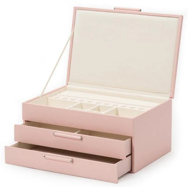 WOLF Jewellery Box Sophia Rose Quartz