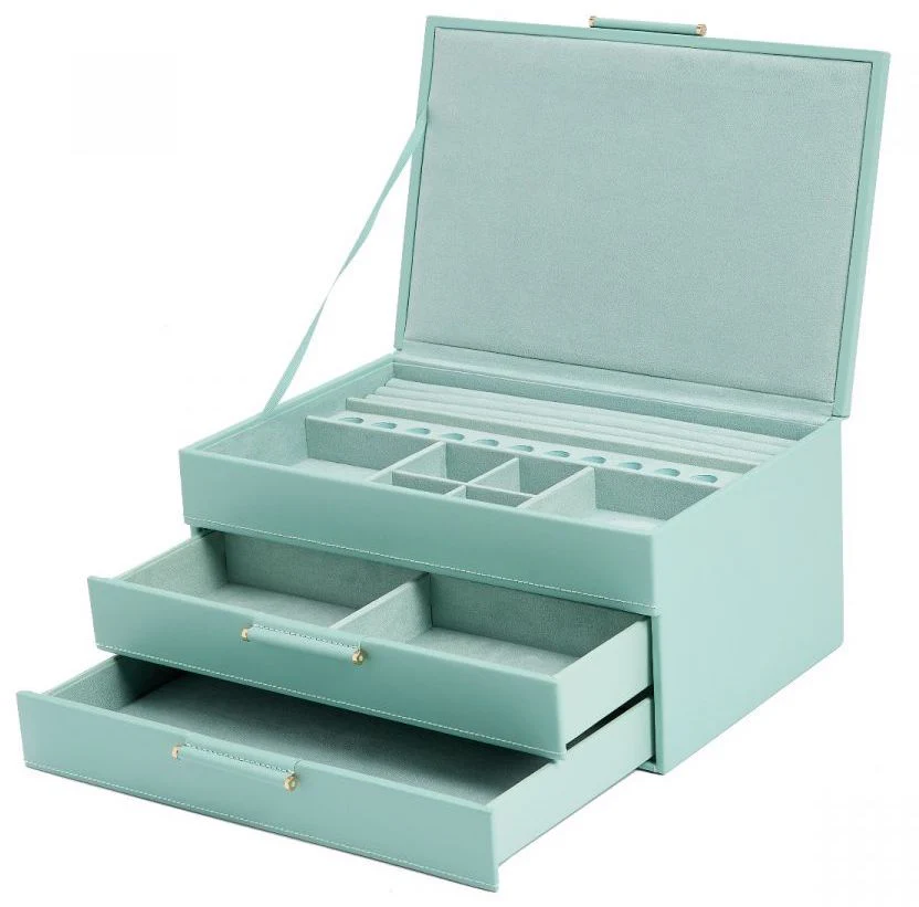 WOLF Jewellery Box Sophia With Drawers Jade