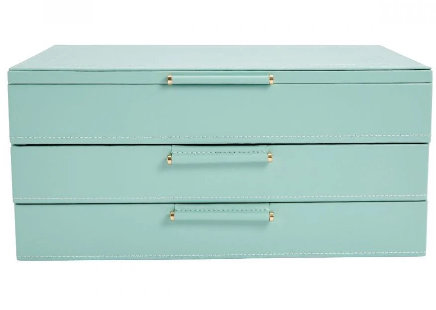 WOLF Jewellery Box Sophia With Drawers Jade - Image 5
