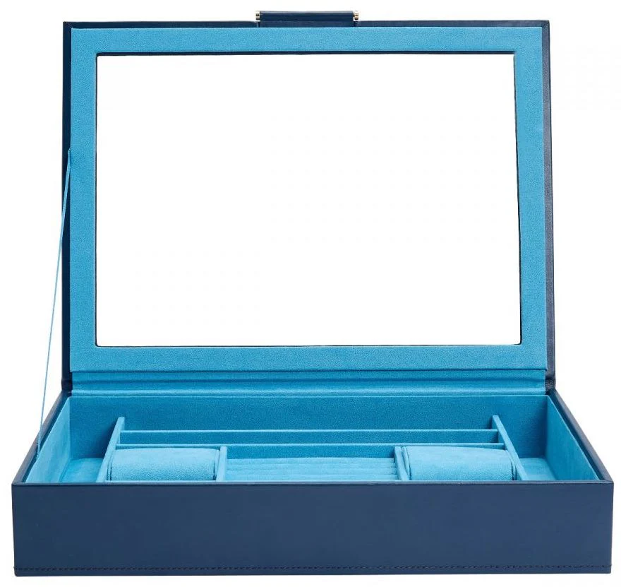 WOLF Jewellery Box Sophia With Window Indigo - Image 4