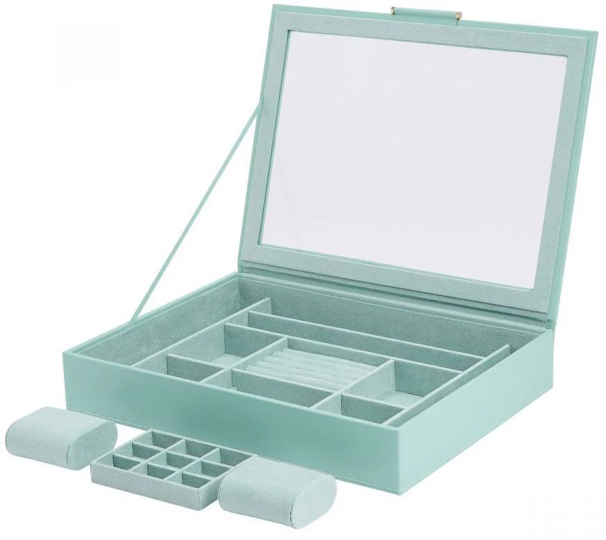 WOLF Jewellery Box Sophia With Window Jade - Image 2