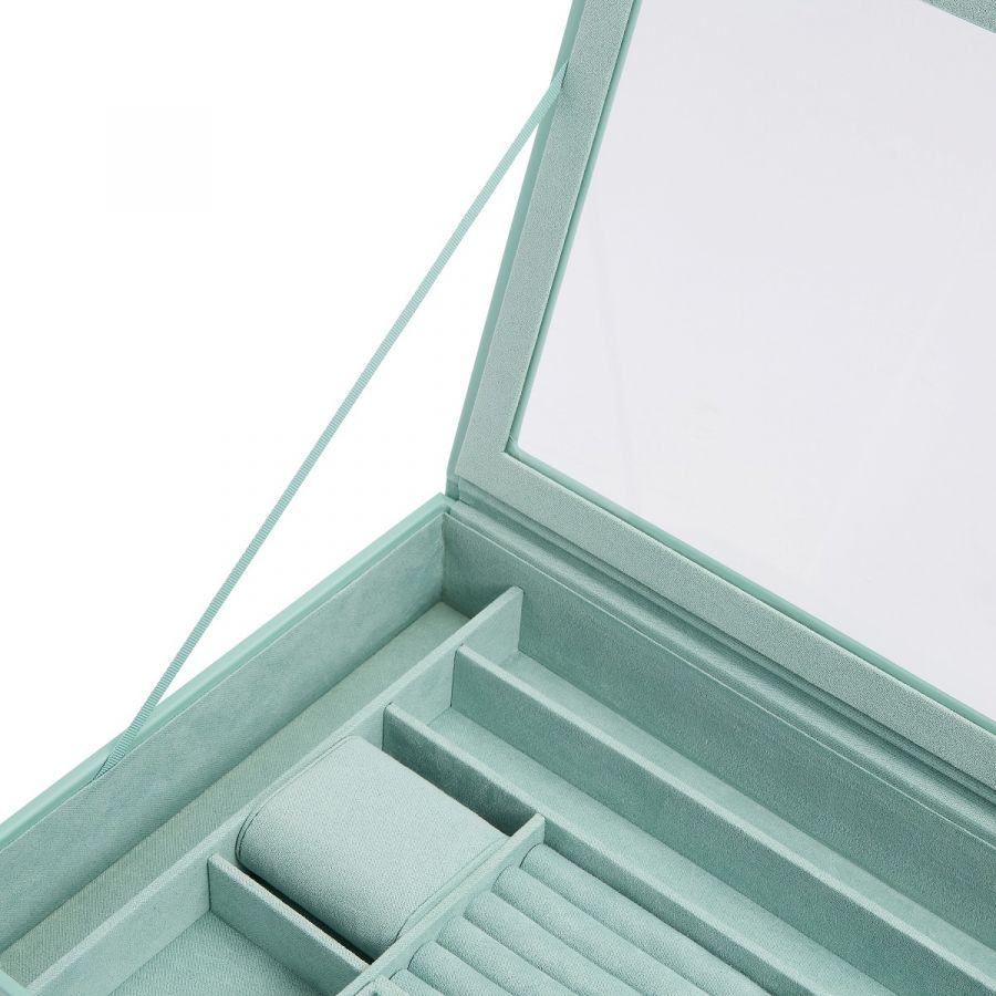 WOLF Jewellery Box Sophia With Window Jade - Image 7