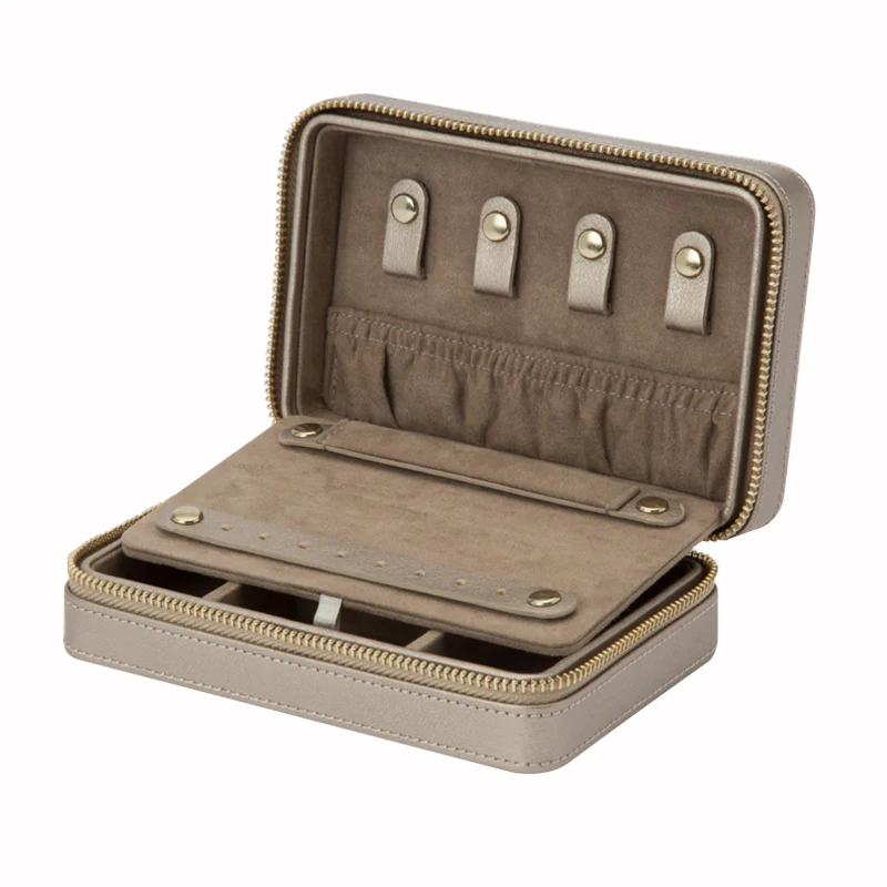 WOLF Jewellery Case Palermo Zip Pewter - Image 2
