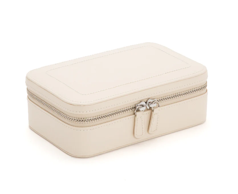 WOLF Jewellery Case Sophia Zip Ivory - Image 3