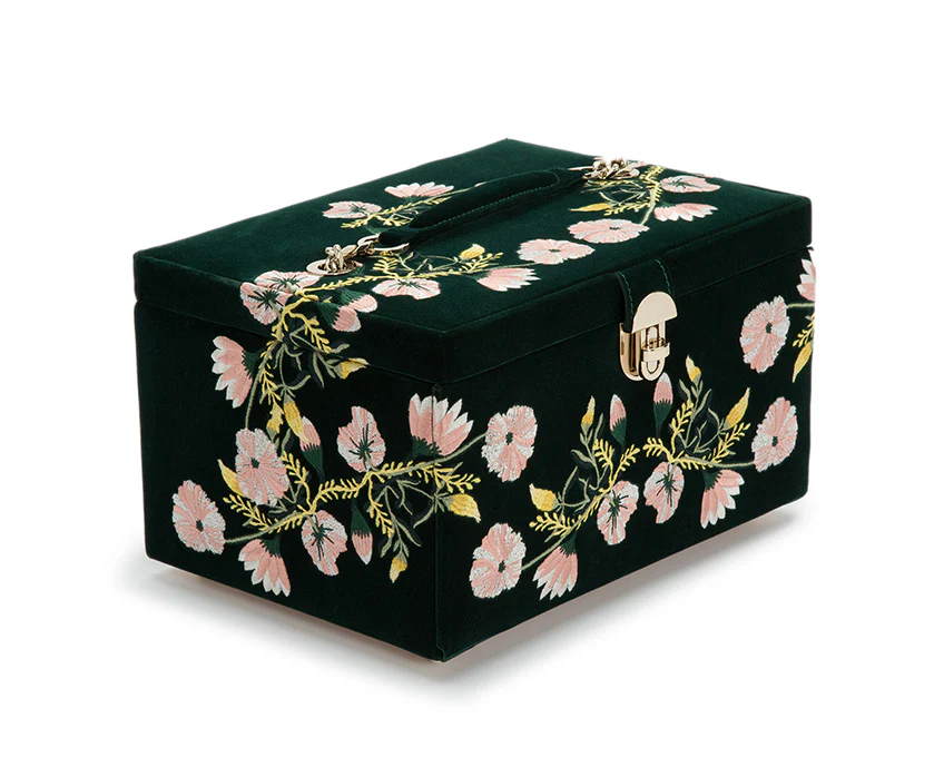 WOLF Jewellery Case Zoe Medium Forest Green - Image 3