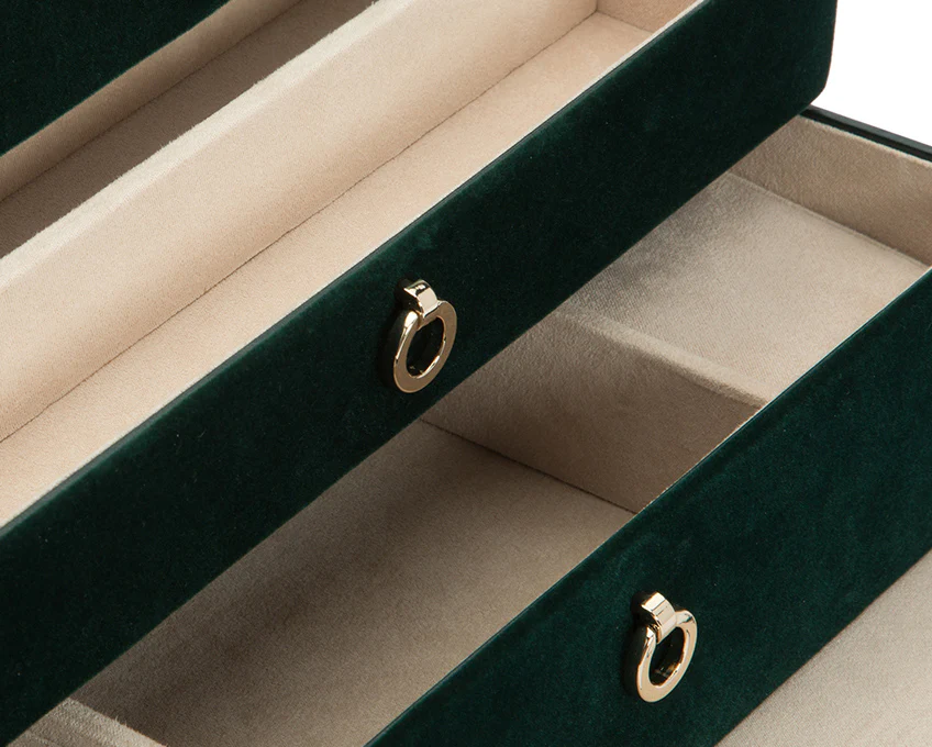 WOLF Jewellery Case Zoe Medium Forest Green - Image 4