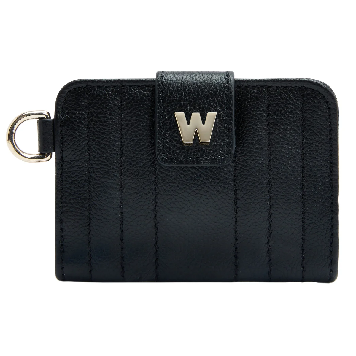 WOLF Mimi Collection Leather Black Credit Card Holder with Wristlet - Image 2