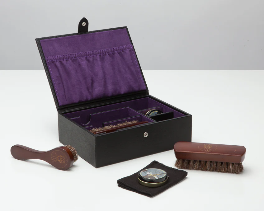 WOLF Shoe Shine Kit Black Purple - Image 3