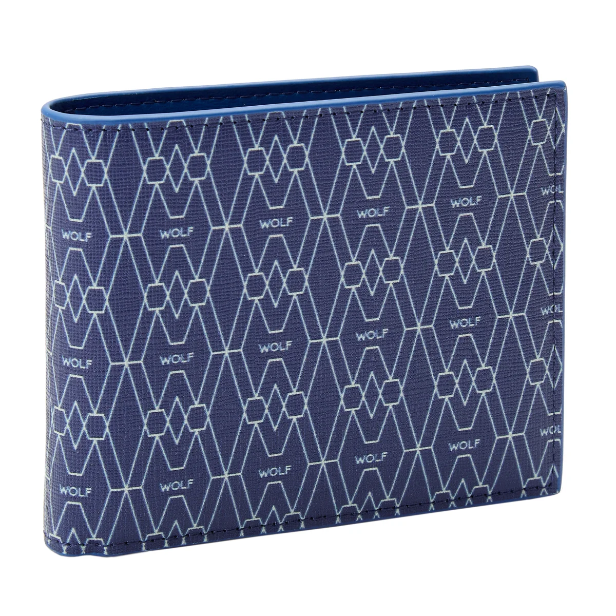 Wolf Signature Vegan Collection Blue Billfold Coin Wallet - Image 3